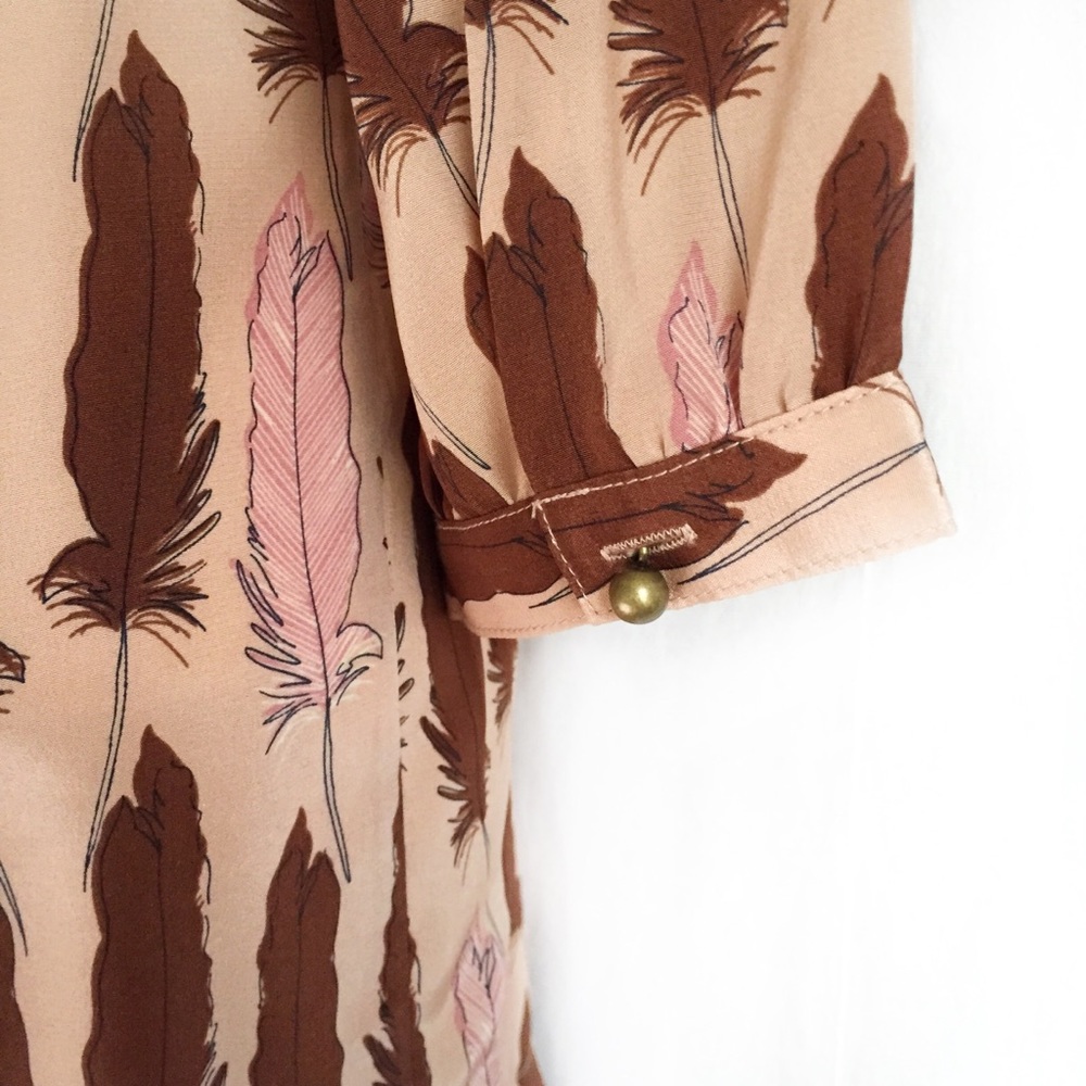 Fossil ‘Riley’ Feather Print Tunic - Picture 7 of 8